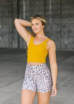 Maven Thread Biker Shorts - 4'' - Dalmatian | MT LUXE Bottoms