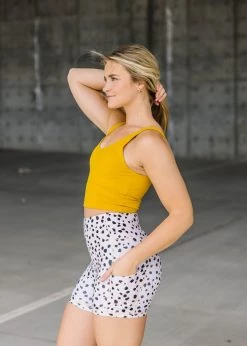 Maven Thread Biker Shorts - 4'' - Dalmatian | MT LUXE Bottoms