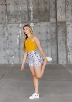 Maven Thread Biker Shorts - 4'' - Dalmatian | MT LUXE Bottoms