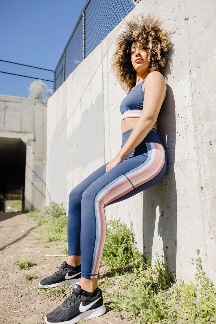 Maven Thread Inspire Leggings - Navy Rainbow | MT SPORT Bottoms 6 Maven Thread Inspire Leggings - Navy Rainbow | MT SPORT Bottoms