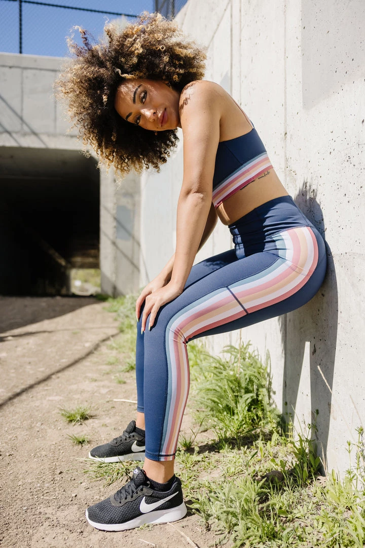 Maven Thread Inspire Leggings - Navy Rainbow | MT SPORT Bottoms 7 Maven Thread Inspire Leggings - Navy Rainbow | MT SPORT Bottoms