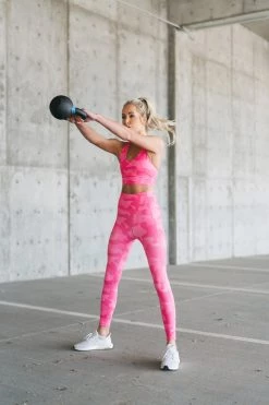 Maven Thread Criss Cross Sports Bra - Pink Camo | MT SPORT Tops