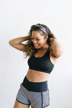 Maven Thread Elite Shorts - 3.5'' - B&W Stripes Bottoms