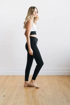 Maven Thread Bottoms Warmup Joggers - Black | MT LUXE