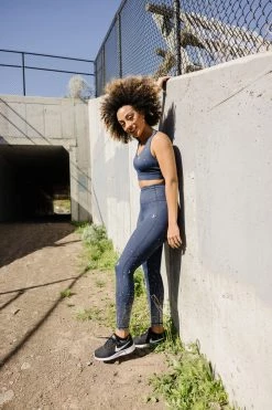 Maven Thread Inspire Leggings - Navy Moons | MT SPORT Bottoms