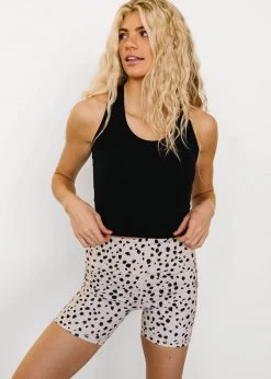 Maven Thread Biker Shorts - 6'' - Dalmatian | MT LUXE