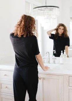 Maven Thread Lounge Premium Pajama Pants - Black Lounge Bottoms 14 Maven Thread Lounge Premium Pajama Pants - Black Lounge Bottoms