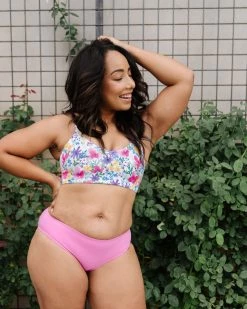 Maven Thread Sunkissed Bikini Top - Hot Pink Floral