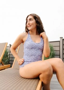 Maven Thread Strappy One Piece - Blue Floral 13 Maven Thread Strappy One Piece - Blue Floral