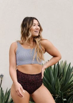 Maven Thread Oasis Bikini Top - B&W Stripe Swim 21 Maven Thread Oasis Bikini Top - B&W Stripe Swim