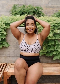 Maven Thread Swim Sunkissed Bikini Top - Dalmatian