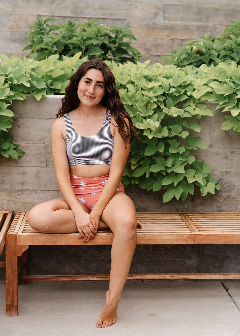 Maven Thread Oasis Bikini Top - B&W Stripe Swim 10 Maven Thread Oasis Bikini Top - B&W Stripe Swim