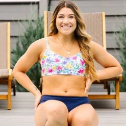 Maven Thread Sunkissed Bikini Top - Hot Pink Floral