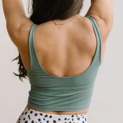 Maven Thread Crop Tank Sports Bra - Sage | MT LUXE