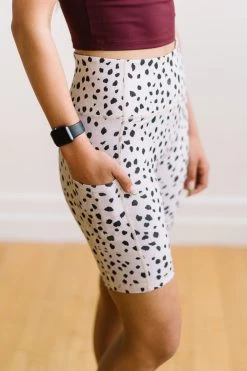 Maven Thread Biker Shorts - 8'' - Dalmatian | MT LUXE 15 Maven Thread Biker Shorts - 8'' - Dalmatian | MT LUXE