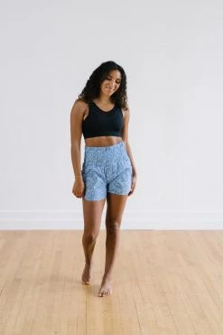 Maven Thread Trainer Shorts - Blue Floral Bottoms