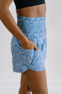 Maven Thread Trainer Shorts - Blue Floral Bottoms