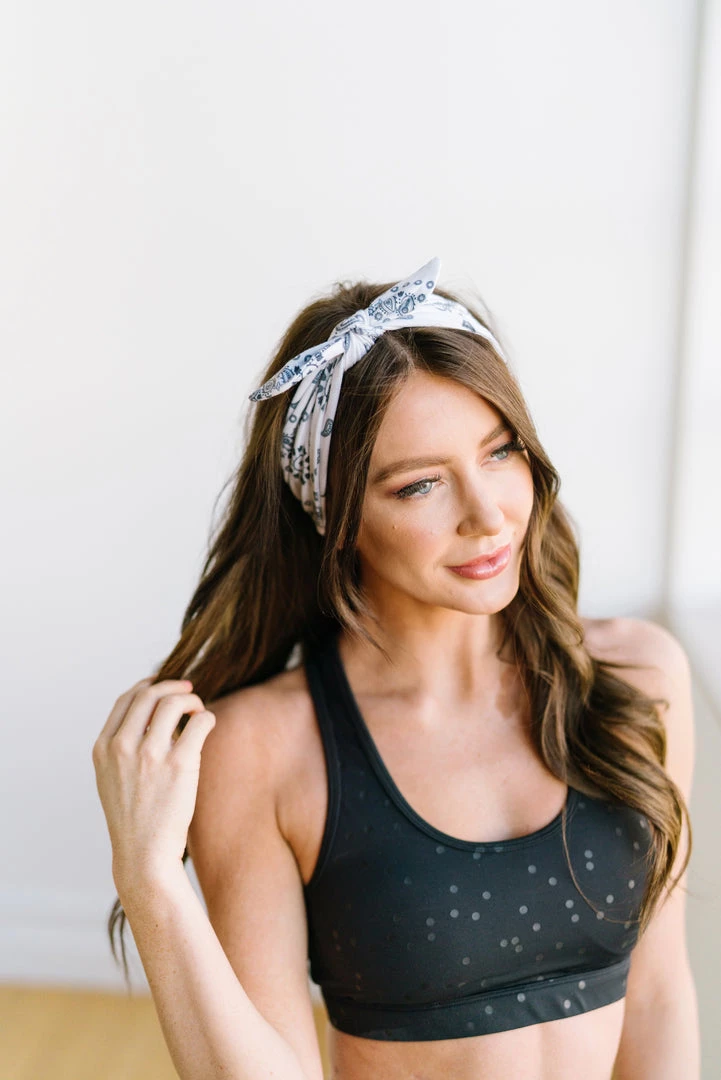 Maven Thread BANDANA B&W - 4'' Bow Headband 8 Maven Thread BANDANA B&W - 4'' Bow Headband