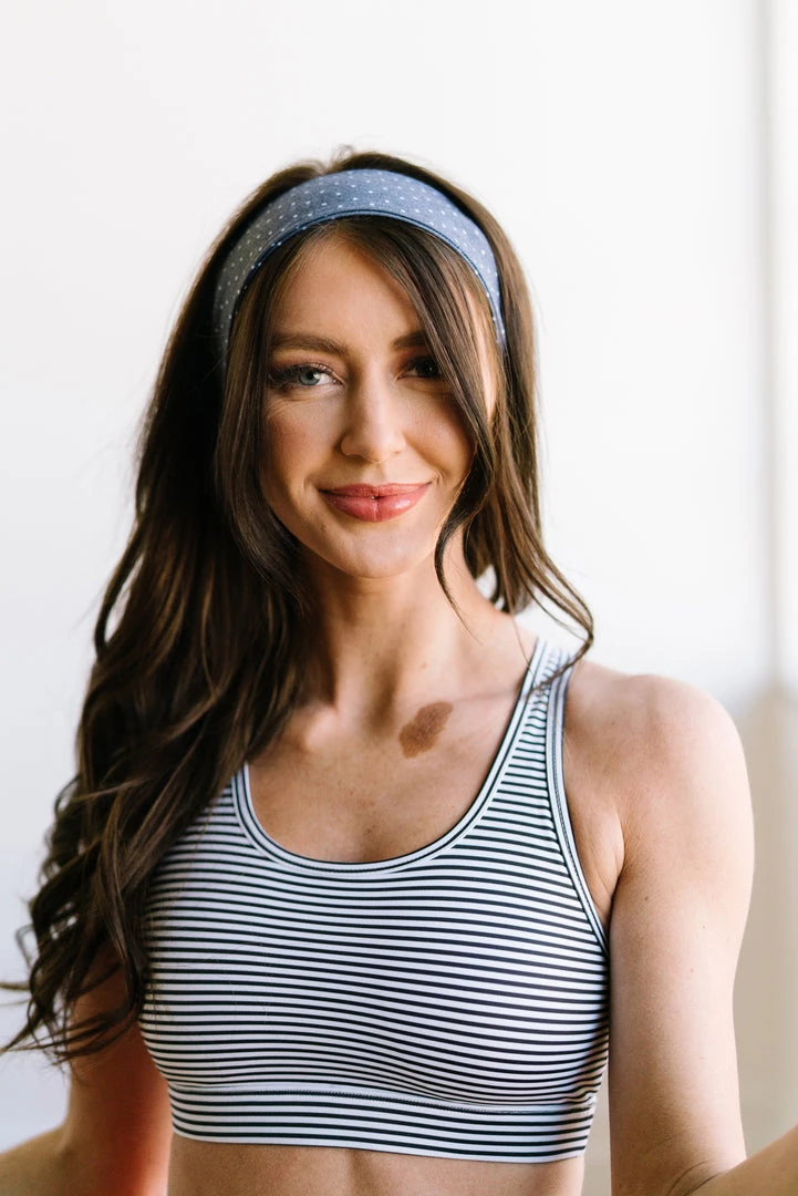 Maven Thread 4" Single Headbands Black Polkadot - 2'' Headband Single 4 Maven Thread 4" Single Headbands Black Polkadot - 2'' Headband Single