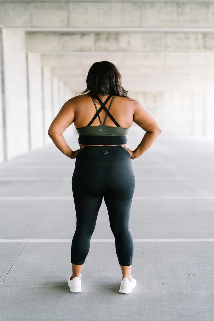 Maven Thread Criss Cross Sports Bra - Olive Green / Black | MT LUXE 5 Maven Thread Criss Cross Sports Bra - Olive Green / Black | MT LUXE