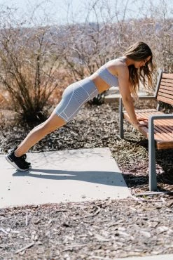 Maven Thread Biker Shorts - 6''- B&W Stripe | MT SPORT Bottoms