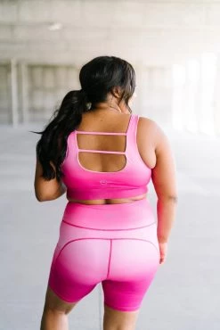 Maven Thread Tops Fierce Sports Bra - Pink Ombre | MT SPORT 15 Maven Thread Tops Fierce Sports Bra - Pink Ombre | MT SPORT