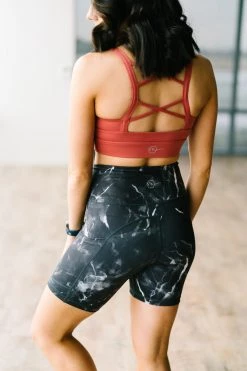 Maven Thread Biker Shorts - 6''- Black Marble | MT SPORT Bottoms 17 Maven Thread Biker Shorts - 6''- Black Marble | MT SPORT Bottoms