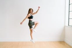 Maven Thread Biker Shorts - 6''- Green Leopard | MT SPORT Bottoms