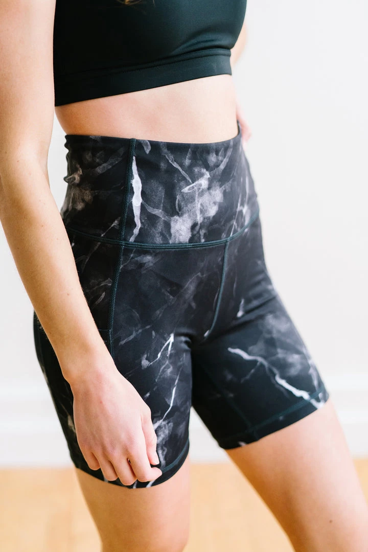 Maven Thread Biker Shorts - 6''- Black Marble | MT SPORT Bottoms 9 Maven Thread Biker Shorts - 6''- Black Marble | MT SPORT Bottoms