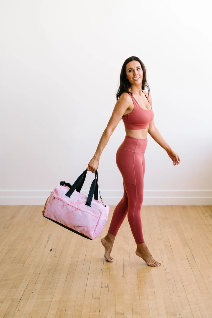 Maven Thread On The Go Duffel - Pink Marble Bags 7 Maven Thread On The Go Duffel - Pink Marble Bags