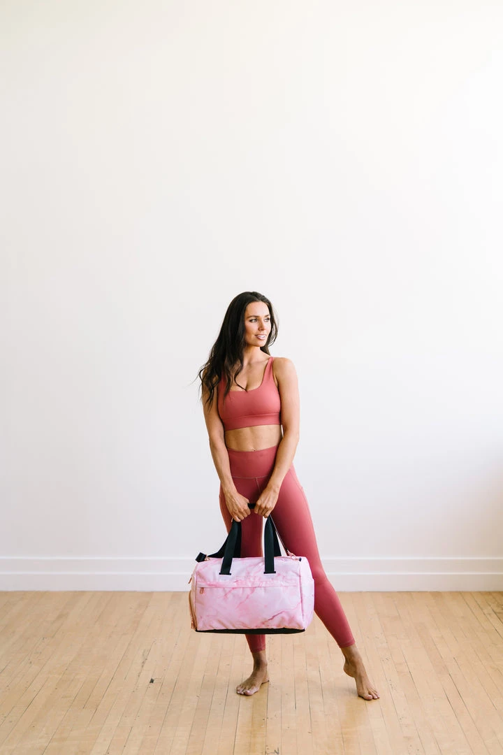 Maven Thread On The Go Duffel - Pink Marble Bags 8 Maven Thread On The Go Duffel - Pink Marble Bags