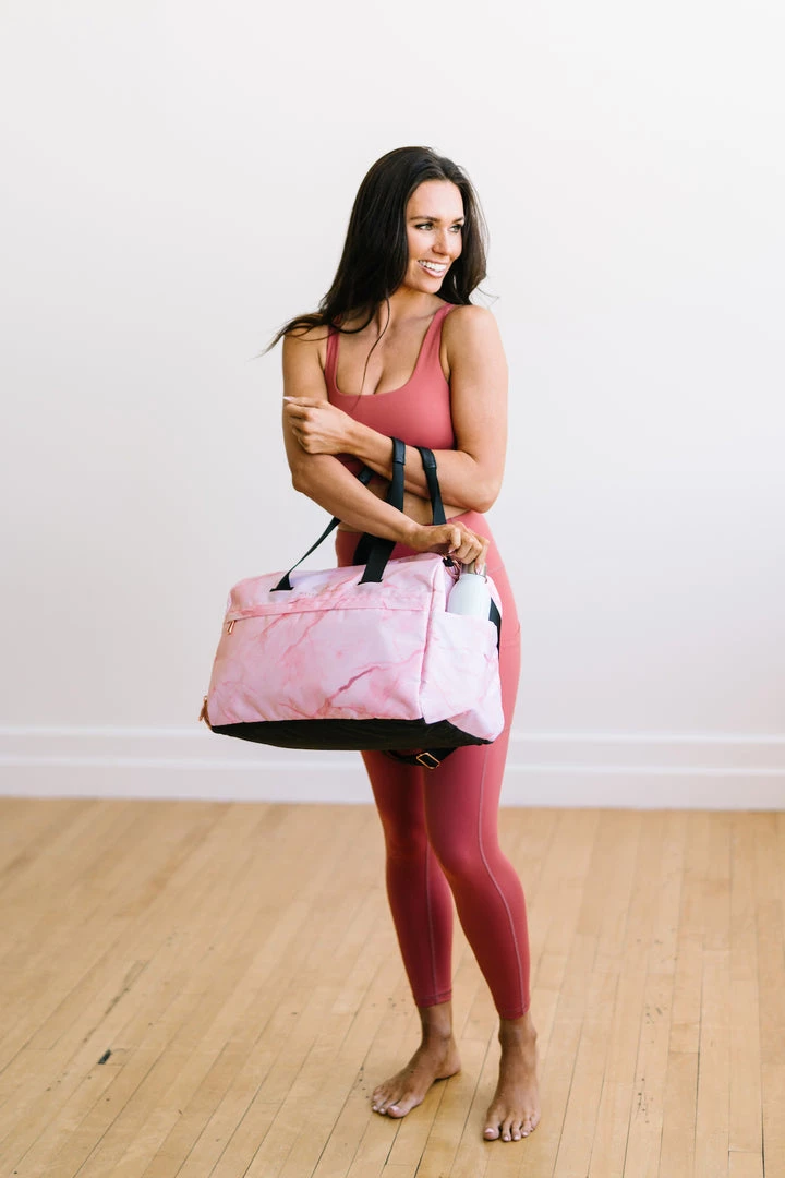 Maven Thread On The Go Duffel - Pink Marble Bags 10 Maven Thread On The Go Duffel - Pink Marble Bags