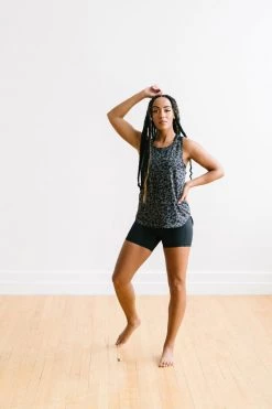 Maven Thread Breathe Tank - Grey Leopard Tops