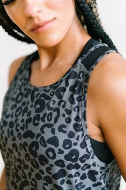 Maven Thread Breathe Tank - Grey Leopard Tops