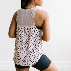 Maven Thread Tops Breathe Tank - Dalmatian