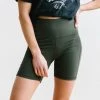 Maven Thread Biker Shorts - 6'' - Olive Green | MT LUXE Bottoms