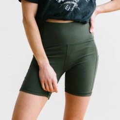 Maven Thread Biker Shorts - 6'' - Olive Green | MT LUXE Bottoms