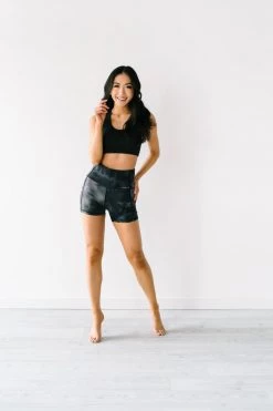 Maven Thread Biker Shorts - 4'' - Black Tie Dye | MT LUXE