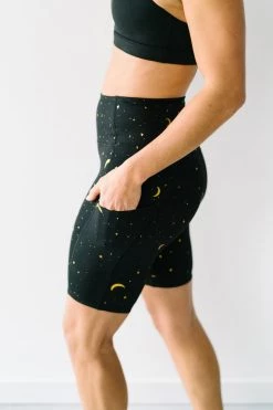 Maven Thread Biker Shorts - 8'' - Moons | MT SPORT 8 Maven Thread Biker Shorts - 8'' - Moons | MT SPORT