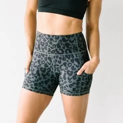 Maven Thread Biker Shorts - 4'' - Grey Leopard | MT SPORT
