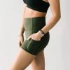 Maven Thread Biker Shorts - 4'' - Olive Green | MT LUXE