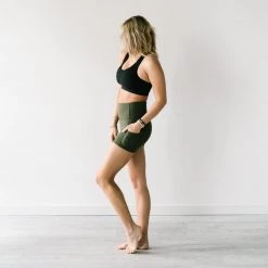 Maven Thread Biker Shorts - 4'' - Olive Green | MT LUXE