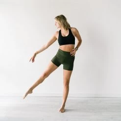 Maven Thread Biker Shorts - 4'' - Olive Green | MT LUXE