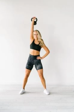 Maven Thread Biker Shorts - 8'' - Black Tie Dye | MT LUXE Bottoms