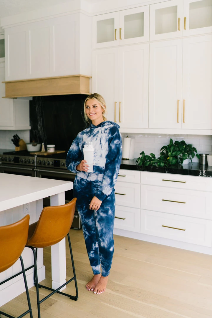 Maven Thread Tops Crop Hoodie - Navy Tie Dye 12 Maven Thread Tops Crop Hoodie - Navy Tie Dye