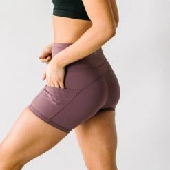 Maven Thread Biker Shorts - 4'' - Muted Plum | MT LUXE Bottoms