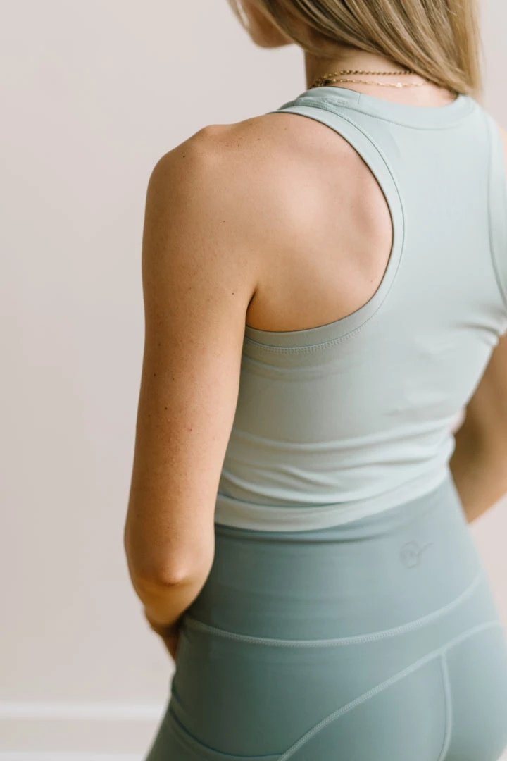 Maven Thread Renew Crop Tank - Blue Mist | MT LUXE Tops 6 Maven Thread Renew Crop Tank - Blue Mist | MT LUXE Tops