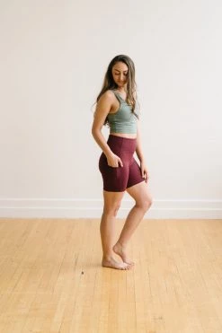 Maven Thread Biker Shorts - 6'' - Burgundy | MT LUXE 13 Maven Thread Biker Shorts - 6'' - Burgundy | MT LUXE