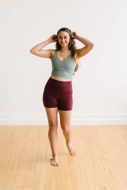 Maven Thread Biker Shorts - 6'' - Burgundy | MT LUXE 17 Maven Thread Biker Shorts - 6'' - Burgundy | MT LUXE