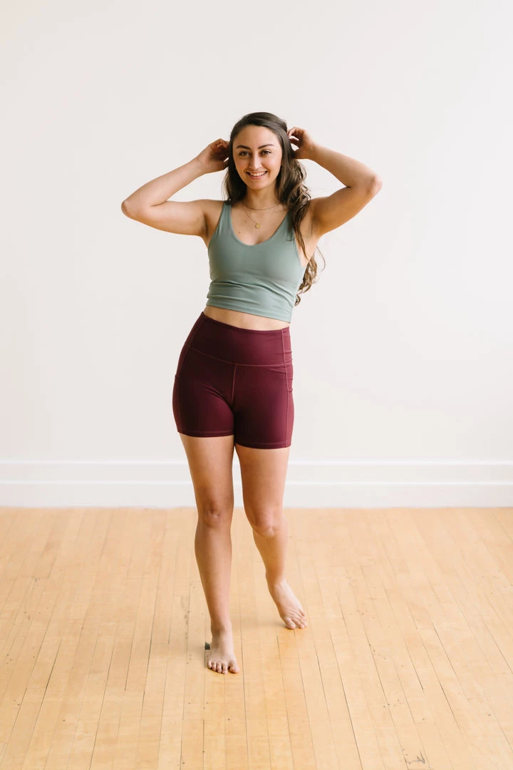 Maven Thread Biker Shorts - 6'' - Burgundy | MT LUXE 10 Maven Thread Biker Shorts - 6'' - Burgundy | MT LUXE